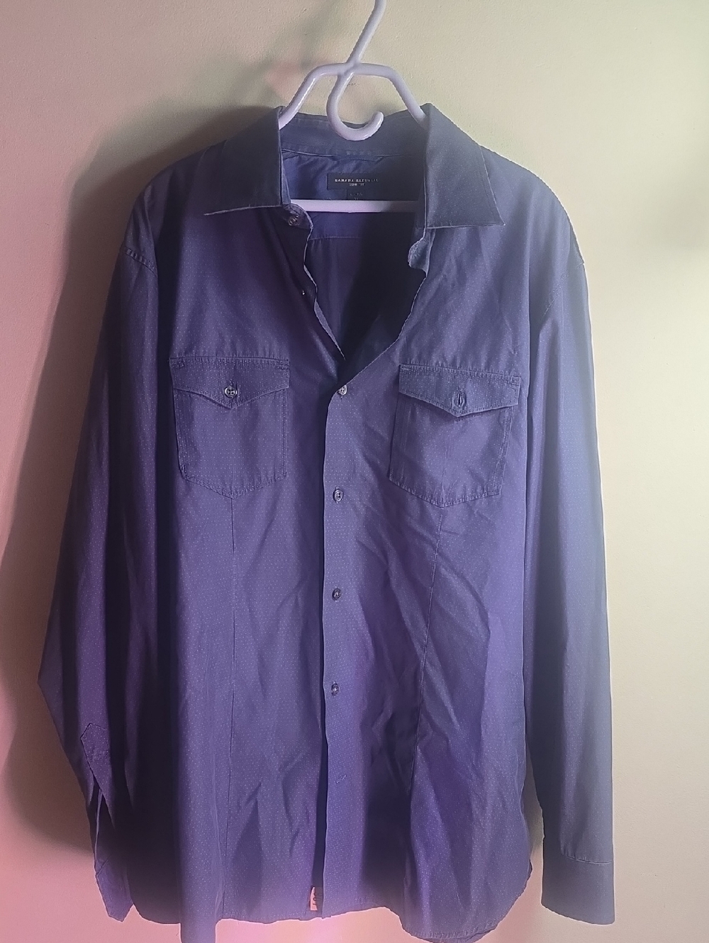 Banana Republic Men's Button-Up Shirt Jacket in Blue